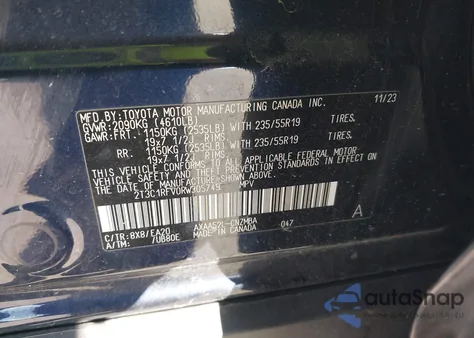 2024 Toyota Rav4 Xle Premium z USA, uszkodzony, nr VIN 2T3C1RFV0RW305749